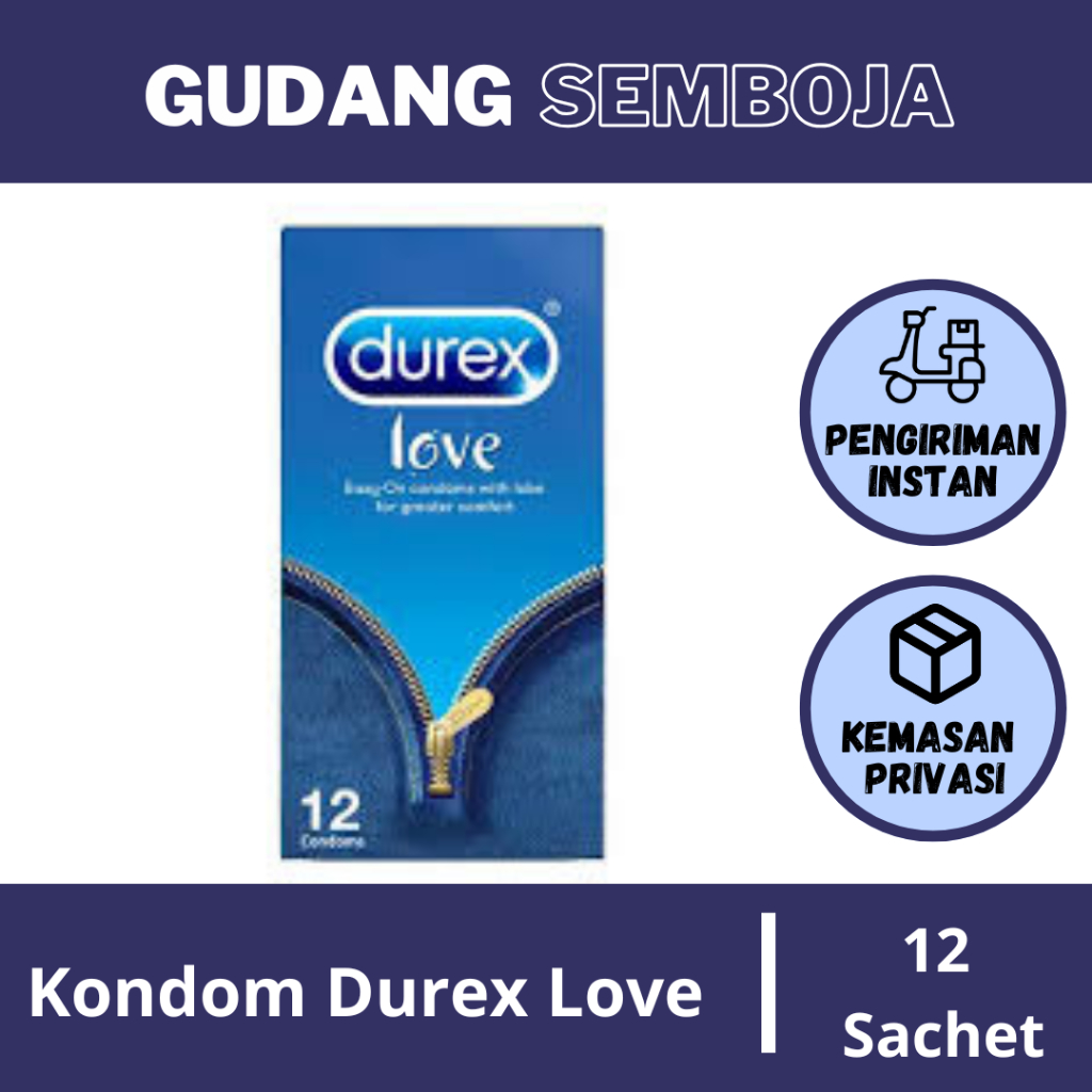 Kondom Durex Love Isi 12 / Kondom Durex / Alat Kontrasepsi