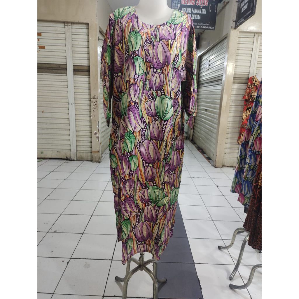 Daster kencana ungu labe biru/Daster kencana ungu