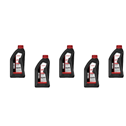 Paket Hemat Oli 5 Botol Yamalube Silver 4T SJ 20W-40 JASO MA 800ml Original