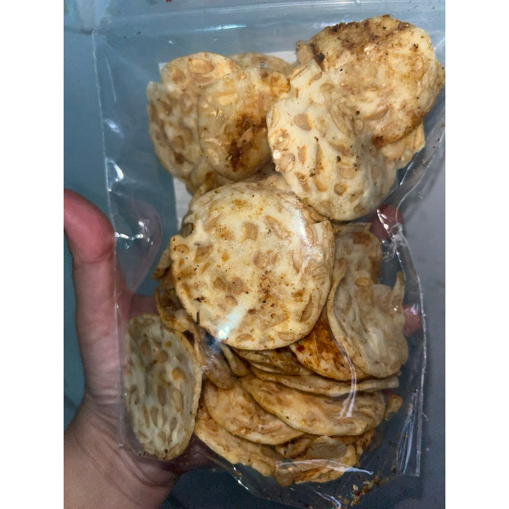 kripik tempe pedas hiyung