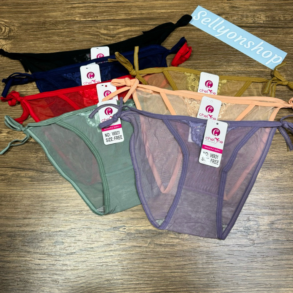 CD Wanita Chelyne renda sexy ikat samping bahan brukat