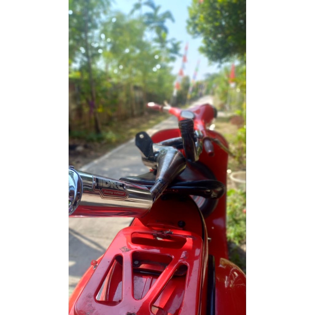 knalpot vespa racing drc buang kanan vespa super sprint ps px exclusive