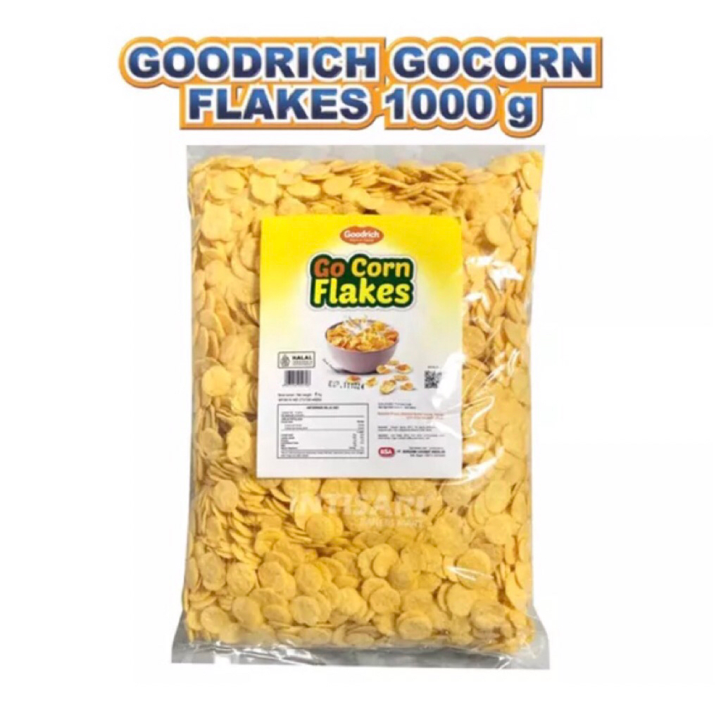Sereal Goodrich Go Corn Flakes 1 Kg / Sereal Jagung Corn Flakes 1 Kg