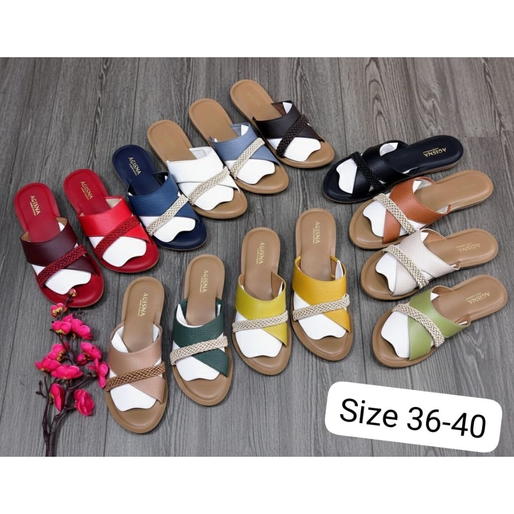 AGISNA SANDAL KULIT GARUT KOKOP RENDA