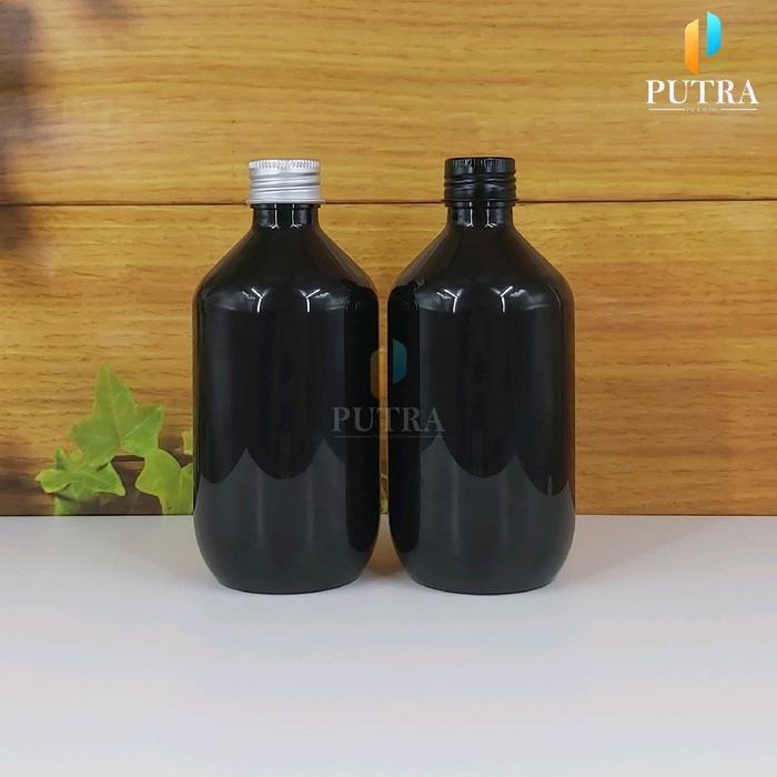 BOTOL ULIR 300 ML MADA ULIR ALUMUNIUM / BOTOL PLASTIK PET BLACK 300ML