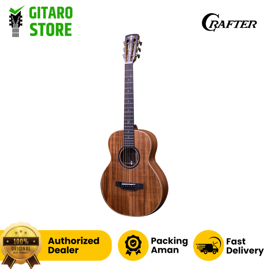 Gitar Akustik Elektrik Crafter Mino ALK (W/SB Mino) Ds2 Pro Preamp