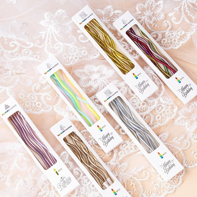 Lilin Ulang Tahun Spiral Birthday Candle Korea Cantik Aesthetic