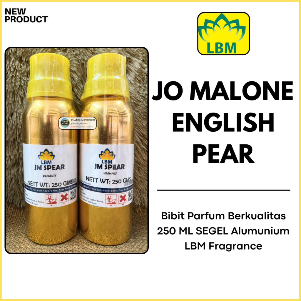 Bibit Parfum JM English Pear 250 ML ( SEGEL ) By Bibit Parfum LBM FRAGRANCE / Bibit Parfum Murni / B