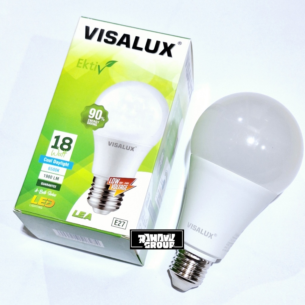 Satu Dus (40 biji) Lampu Led Visalux Ektiv A-Bulb 18W Visalux EKTIV LEA Super Terang