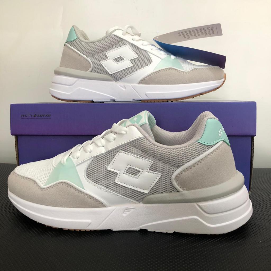 Sepatu sneakers wanita Lotto Elora Women's Lifestyle Shoes - Grey - ORIGINAL