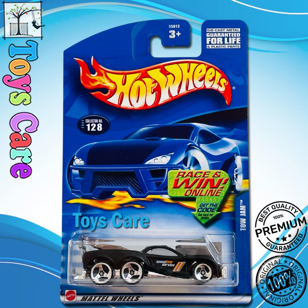 Hot Wheels Tow Jam Hitam 2002 Mobil Derek