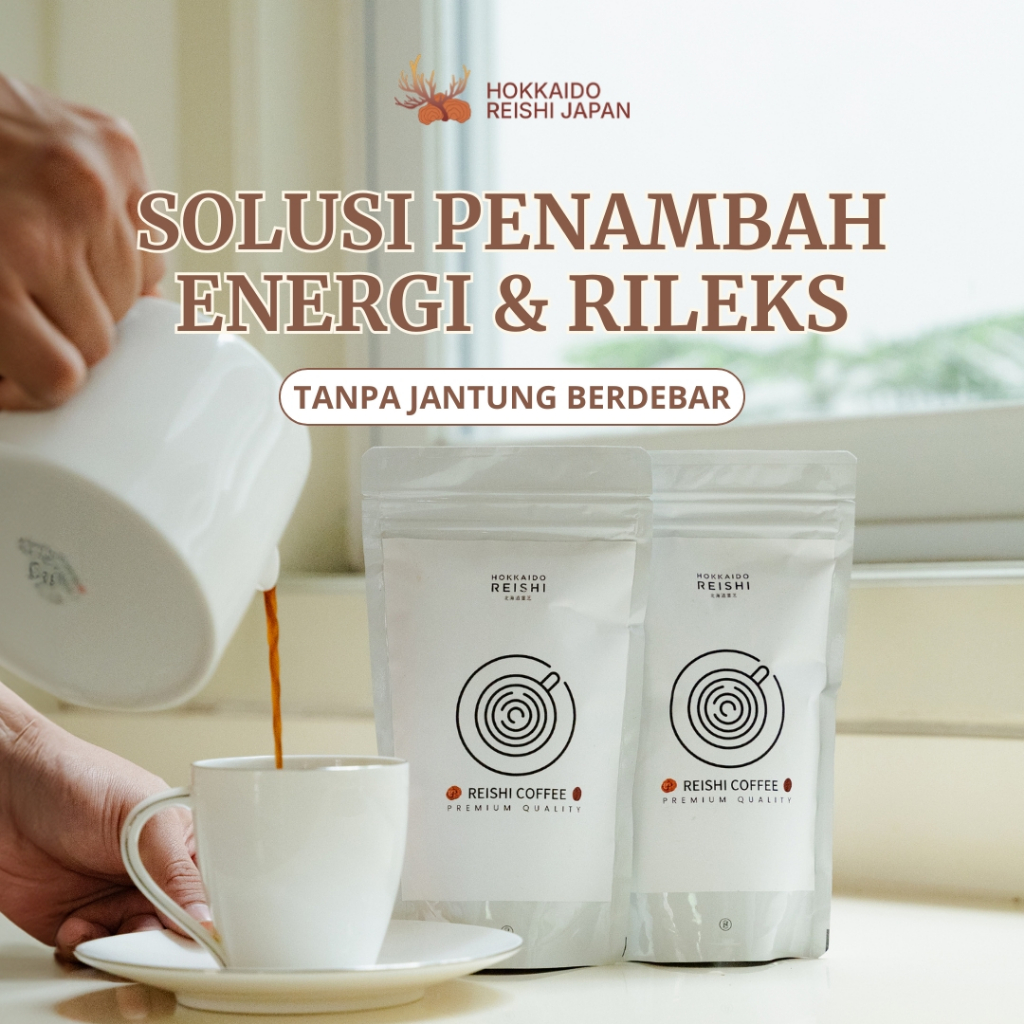 Lingzhi Hokkaido Reishi - Ouku Reishi Coffee - Kopi Herbal Jamur Reishi Jepang