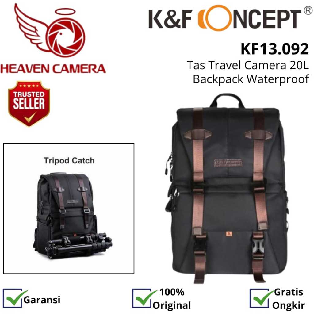 KNF Concept 20L Travel Camera Backpack Waterproof Bag multifunction