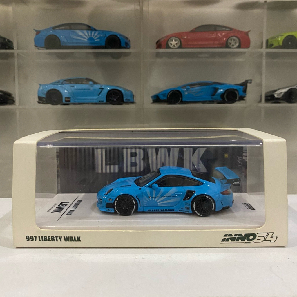 Inno64 Porsche 997 LBWK Baby Blue