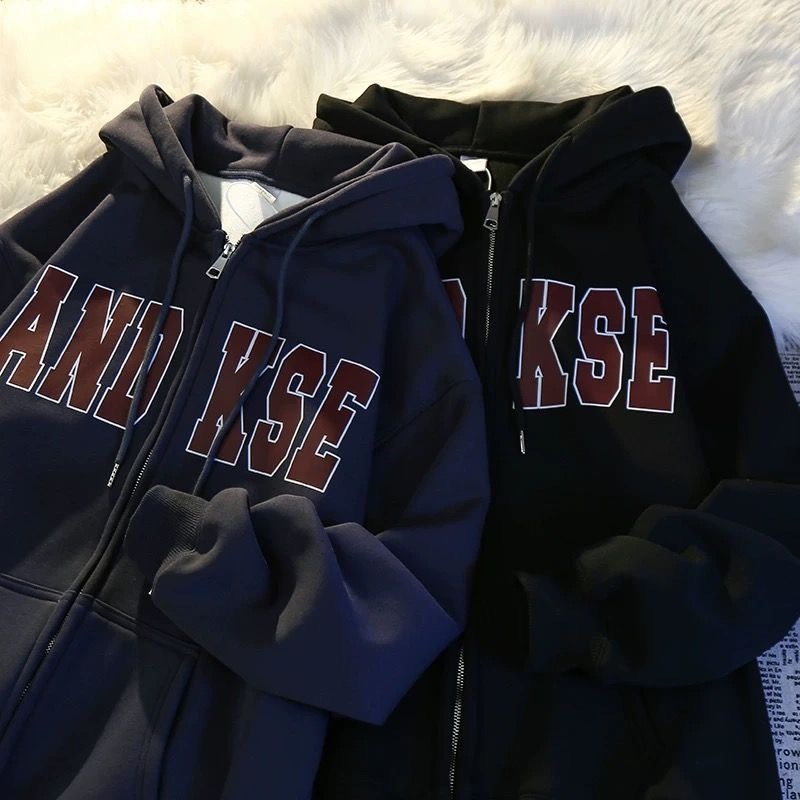 Hoodie Zipper for women High Quality Zipper Hoodie Y2k Long Sleeve Heavy weight Pullover Womenswear