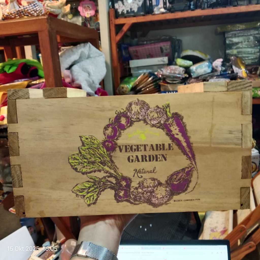 Kotak penyimpanan Kayu Peti Vegetable 861037