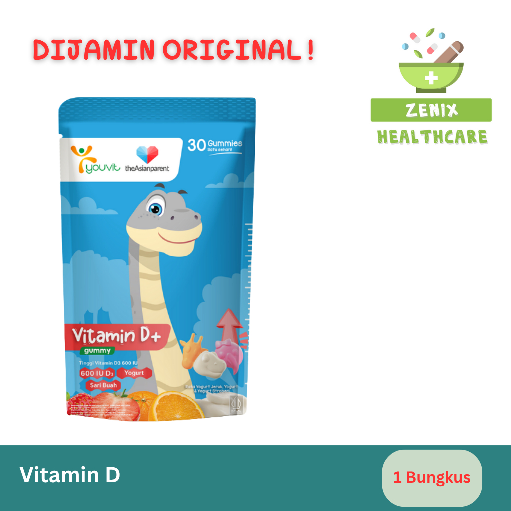 Youvit Vitamin D Gummy – Vitamin Harian untuk Tulang & Imunitas Tubuh