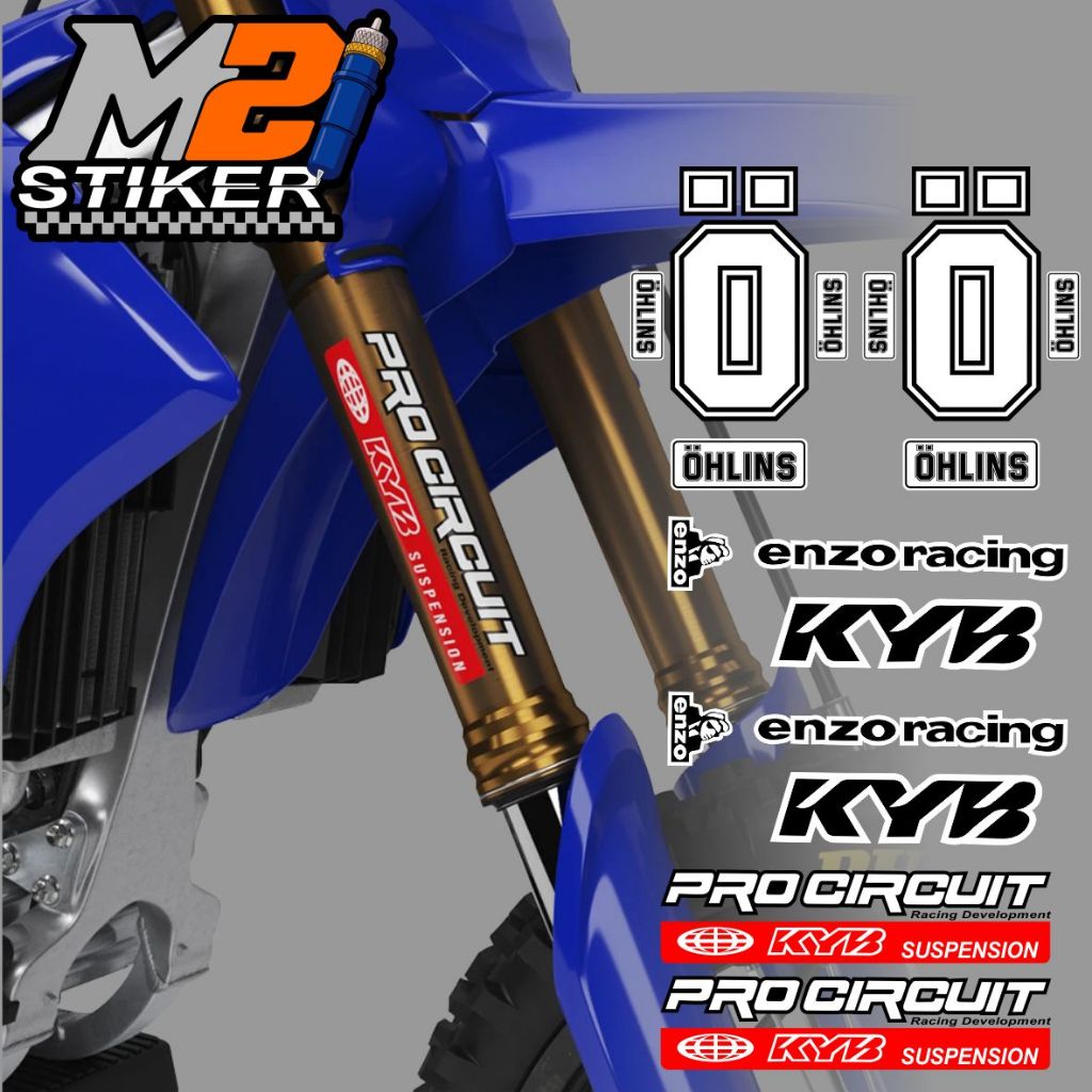 Stiker Cutting Shock upside down Stiker Shock Motor Trail