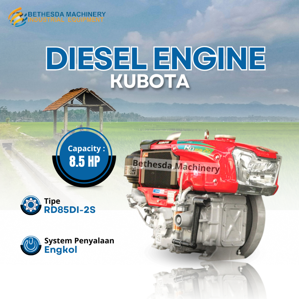 Diesel Penggerak 8.5 HP RD 85 DI-2S / Kubota Penggerak Diesel 8.5 PK