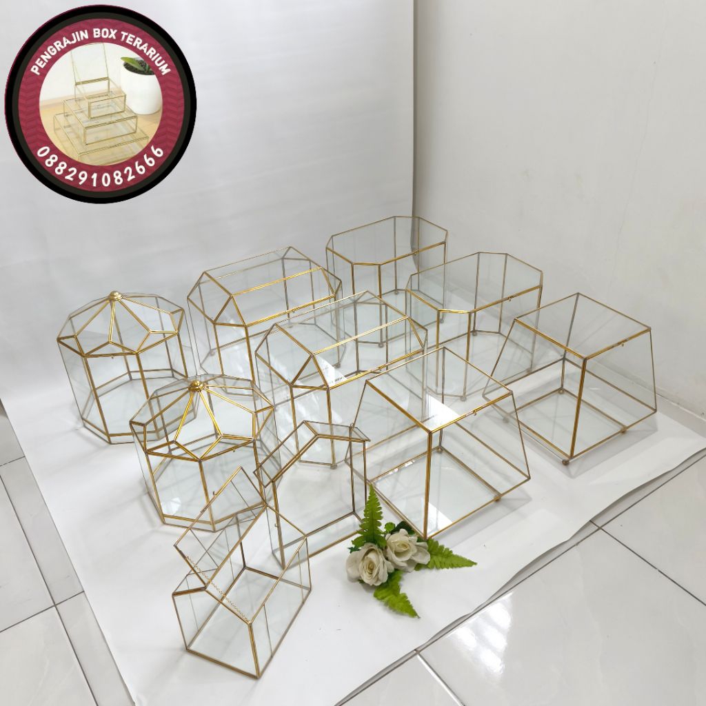 Paket Box Hantaran Terarium kaca Eksklusif – Kotak Seserahan Pernikahan & Lamaran Free Ongkir Area J