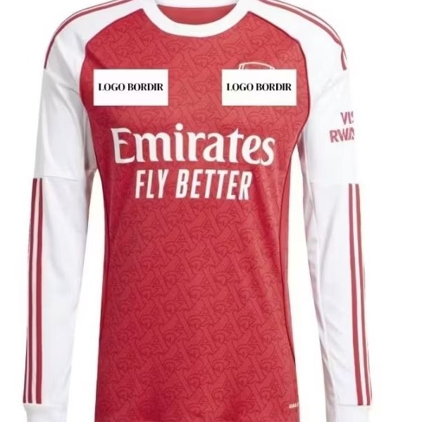 ARSENAL LONG SLEEVE JERSEY 2025/2026 GRADE ORI