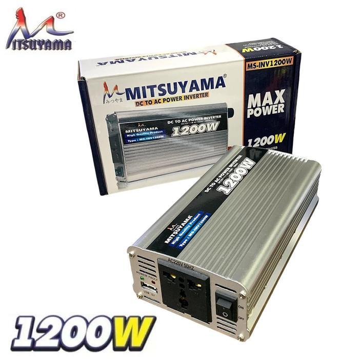 POWER INVERTER MITSUYAMA 1200 Watt DC to AC Mitsuyama MS-INV1200 1200W