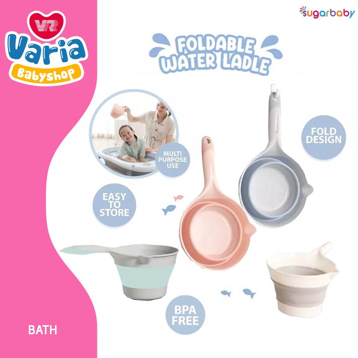 Sugar Baby Foldable Water Ladle /Gayung Mandi Bayi /Gayung Lipat Mandi /Alat Mandi Bayi | Sugar Baby
