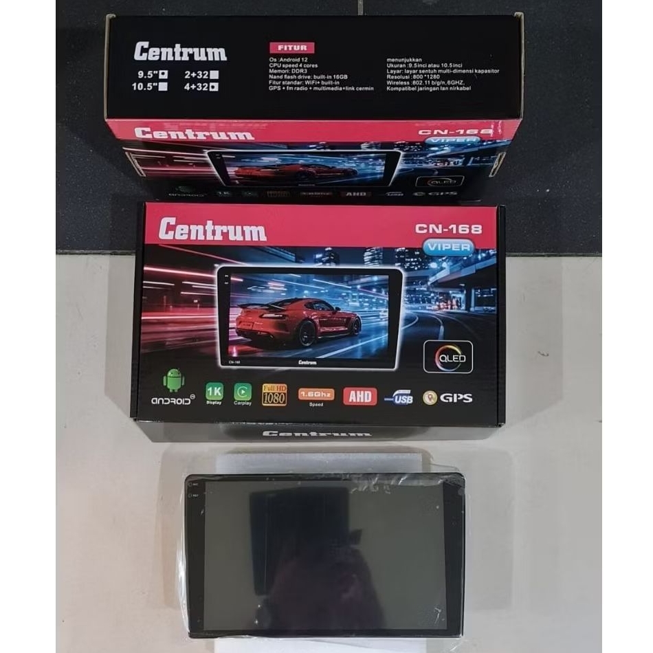 HEAD UNIT ANDROID CENTRUM 9,5INCH 4/32, QLED, INCELL