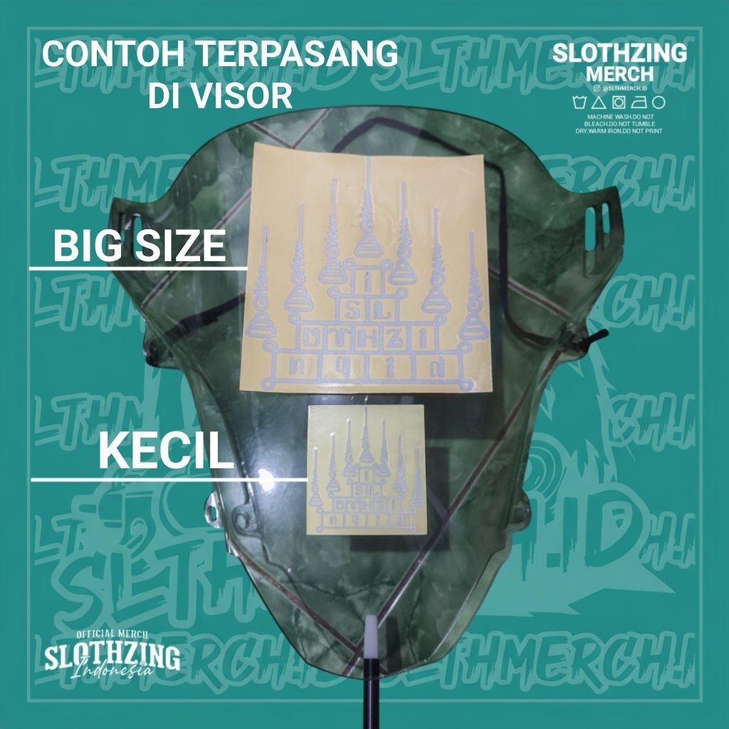 PAKET STICKER  SLOTHZING PIRAMID BIG SIZE