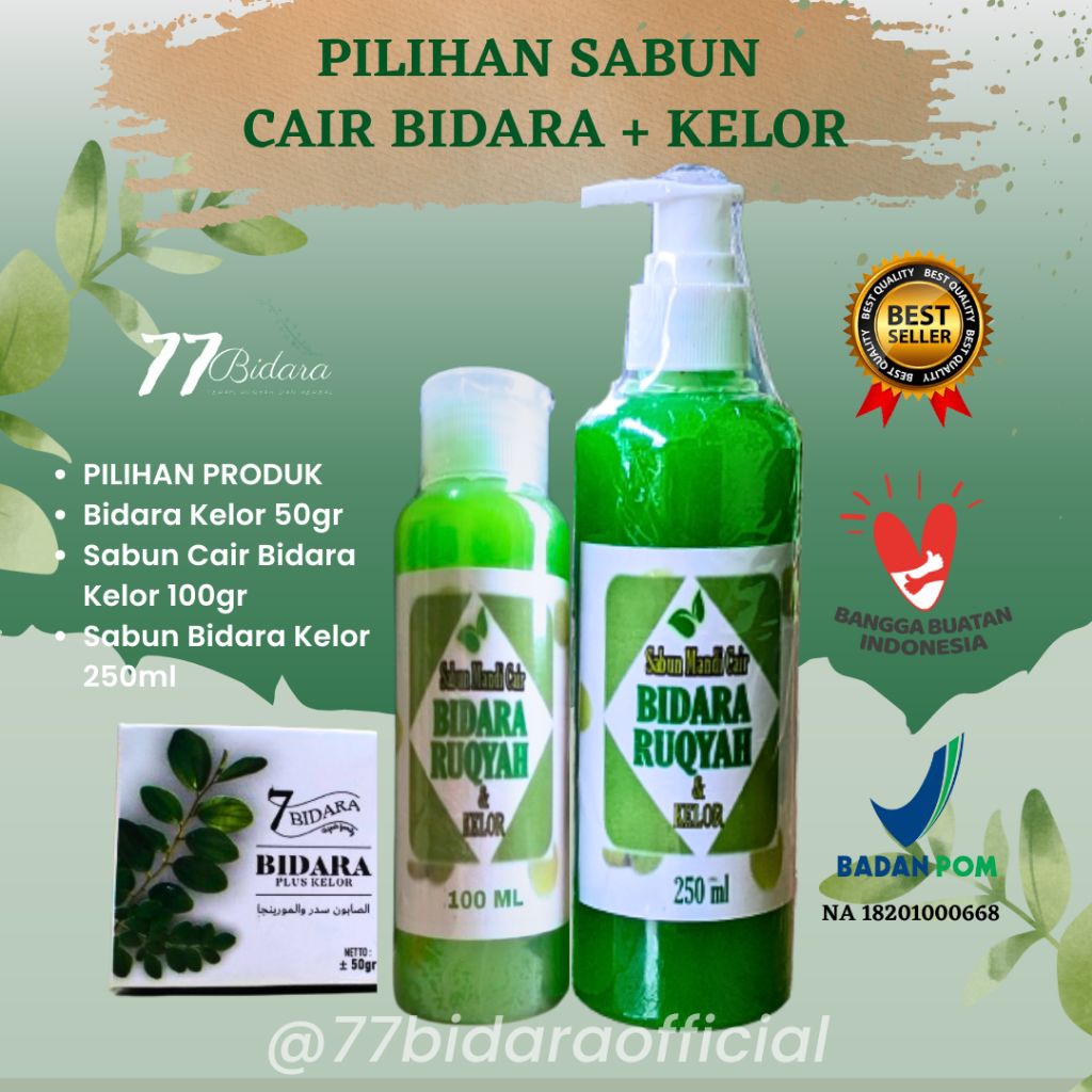 Sabun Bidara kelor / Sabun Cair Bidara Kelor / Sabun mandi bidara kelor