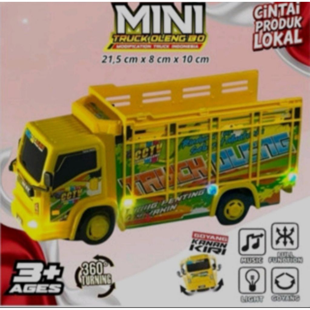 Truck Miniatur Oleng lengkal lighting & Sound Truck