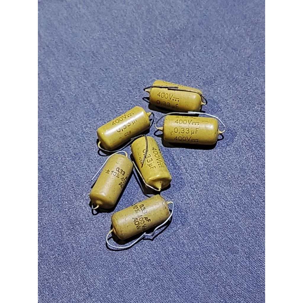 capacitor mullard 0,33uf/400v kapasitor vintage