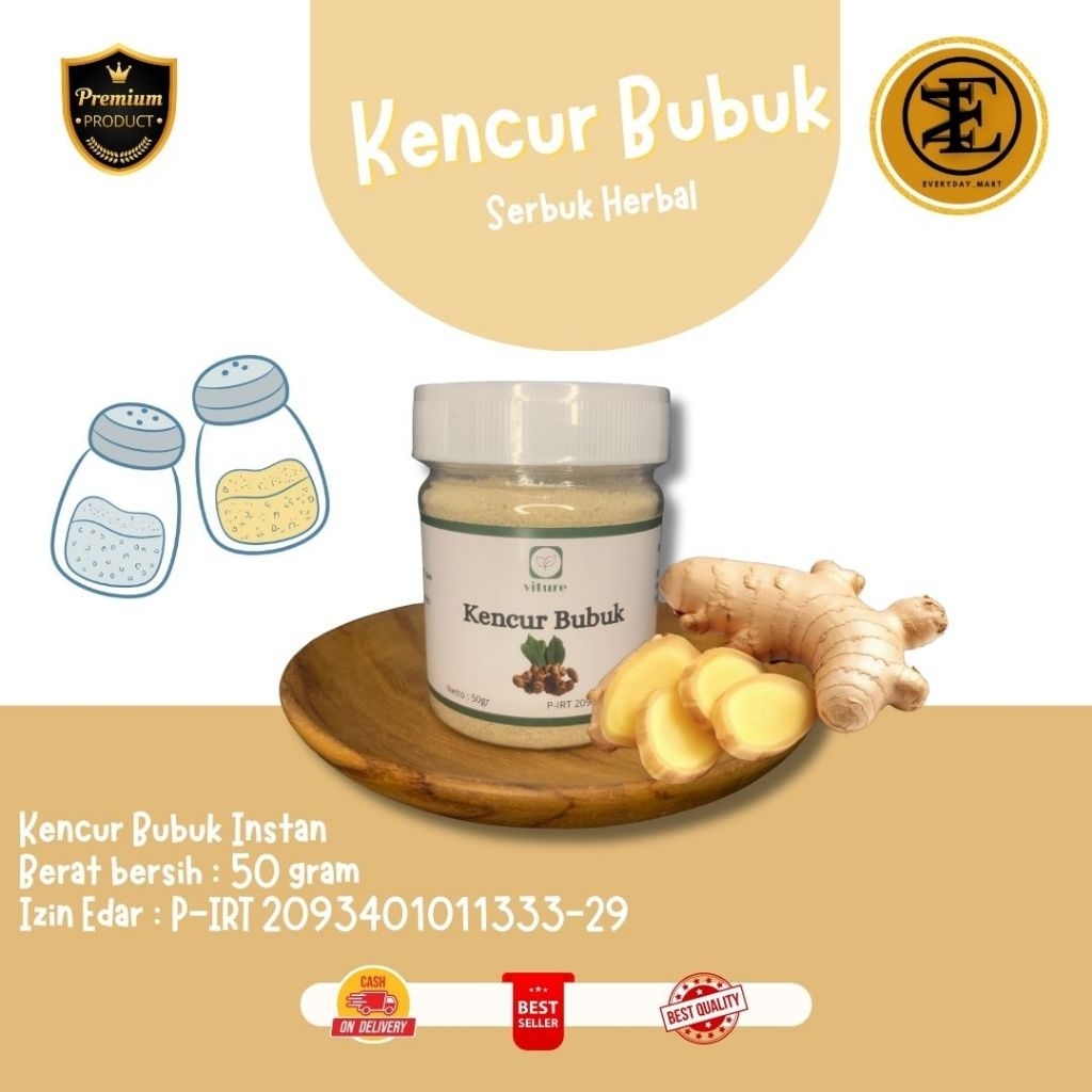 Kencur Bubuk | Kencur Bubuk Murni | Kencur Bubuk Premium