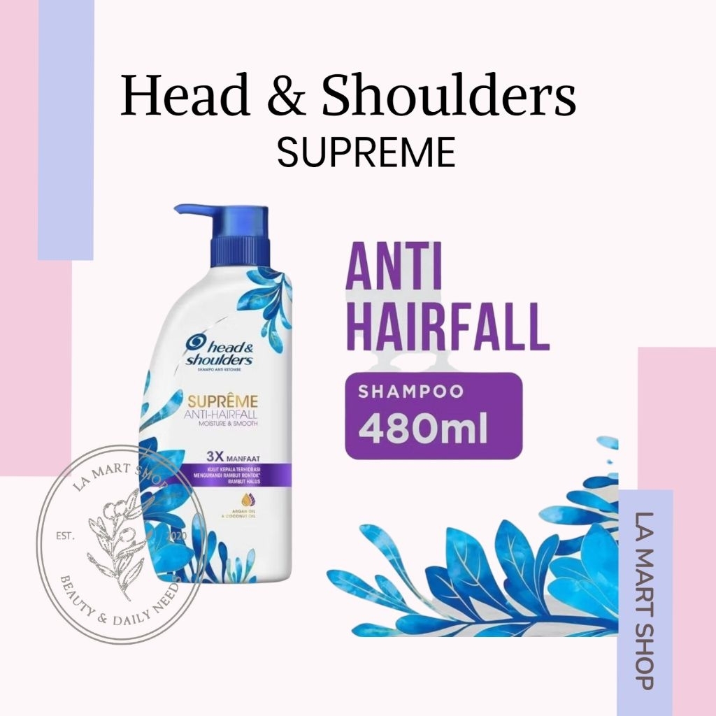 Shampoo Head and Shoulders Supreme Anti Hairfall 480ML