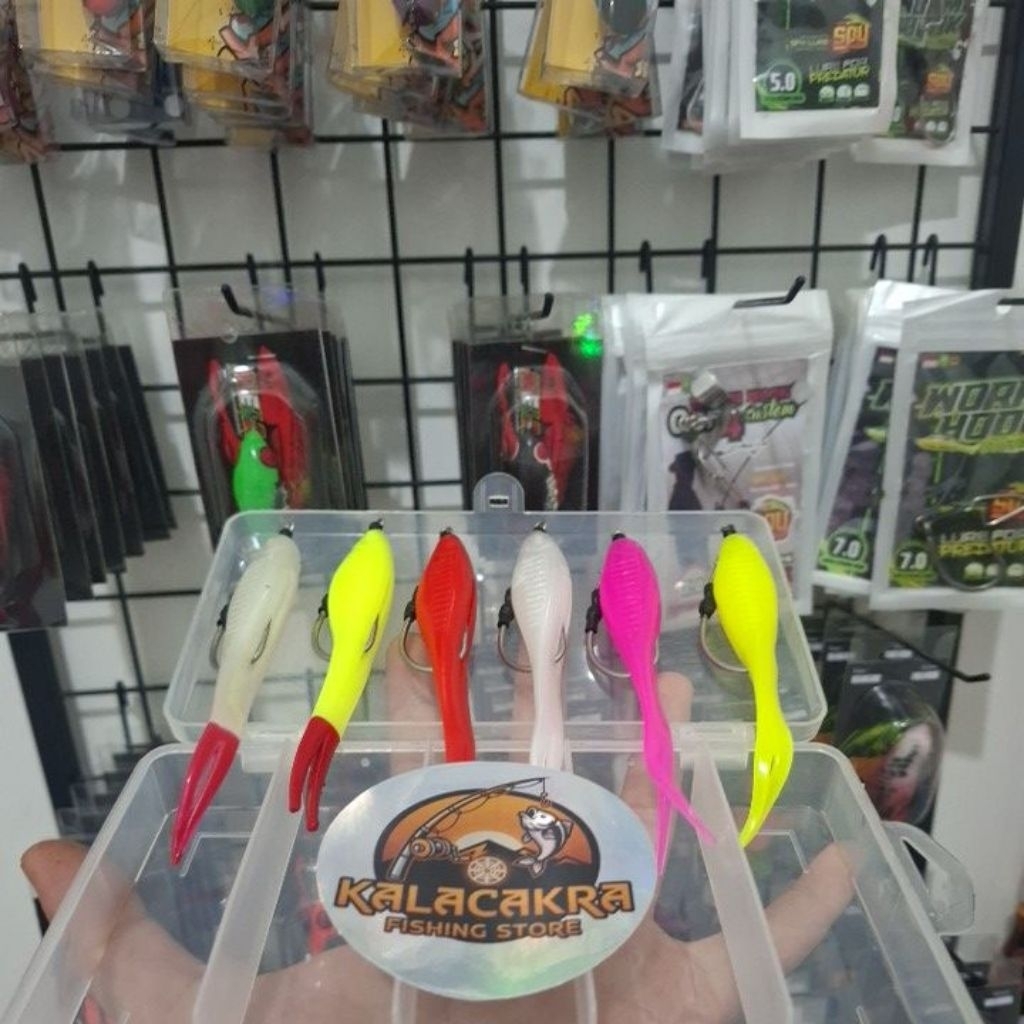 Umpan Ikan Toman,Gabus,Bujuk||Baby Silencer 12 CM + Hook Custom SPY Lure
