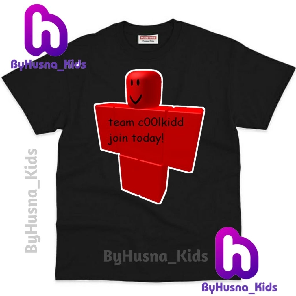 BAJU ANAK KAOS ANAK ROBLOX C00LKIDD COOLKIDD MILESTONE 4 ROBLOX ANAK COWO