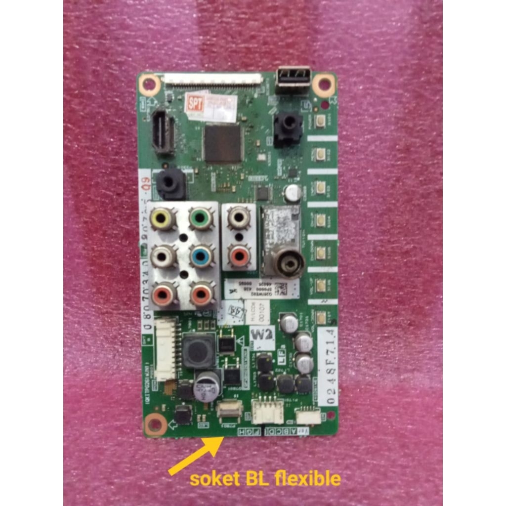 MB mainboard Tv SHARP LC-24LE155M seket BL flexible