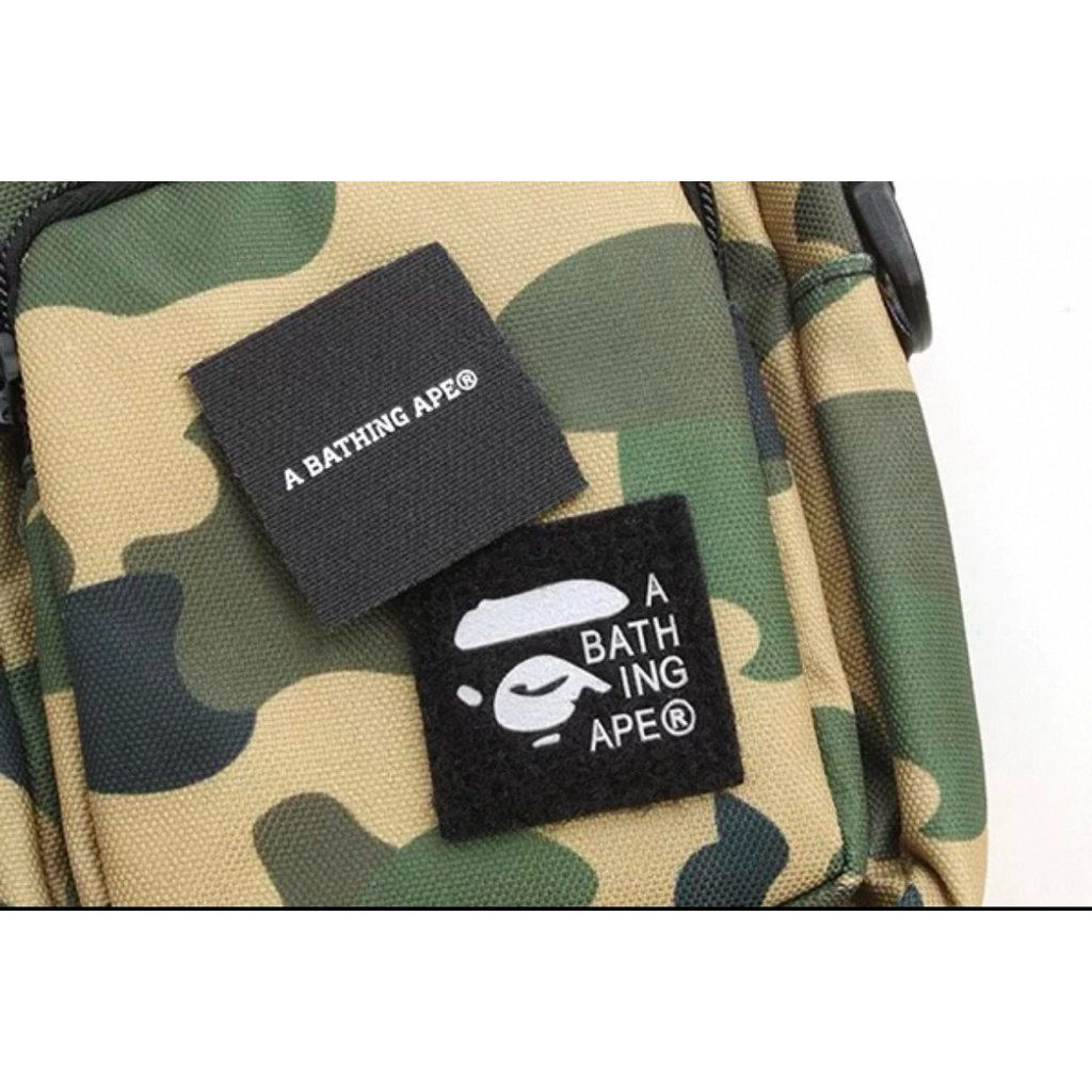 NEW DEALS Tas Selempang Mini Bape Camouflage Unisex Sling Bag Pria Wanita Gaya Streetweare