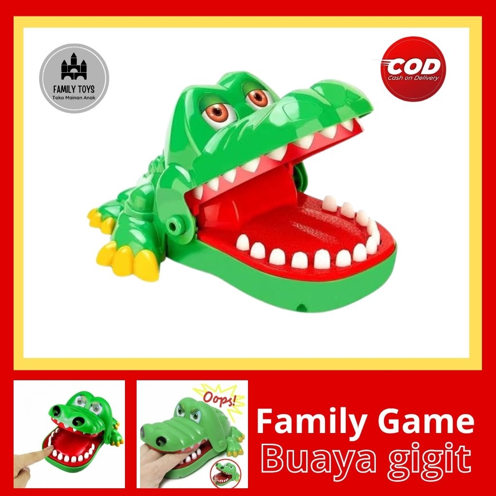 Mainan buaya gigit jari tangan Prank/Mainan buaya gigit seru