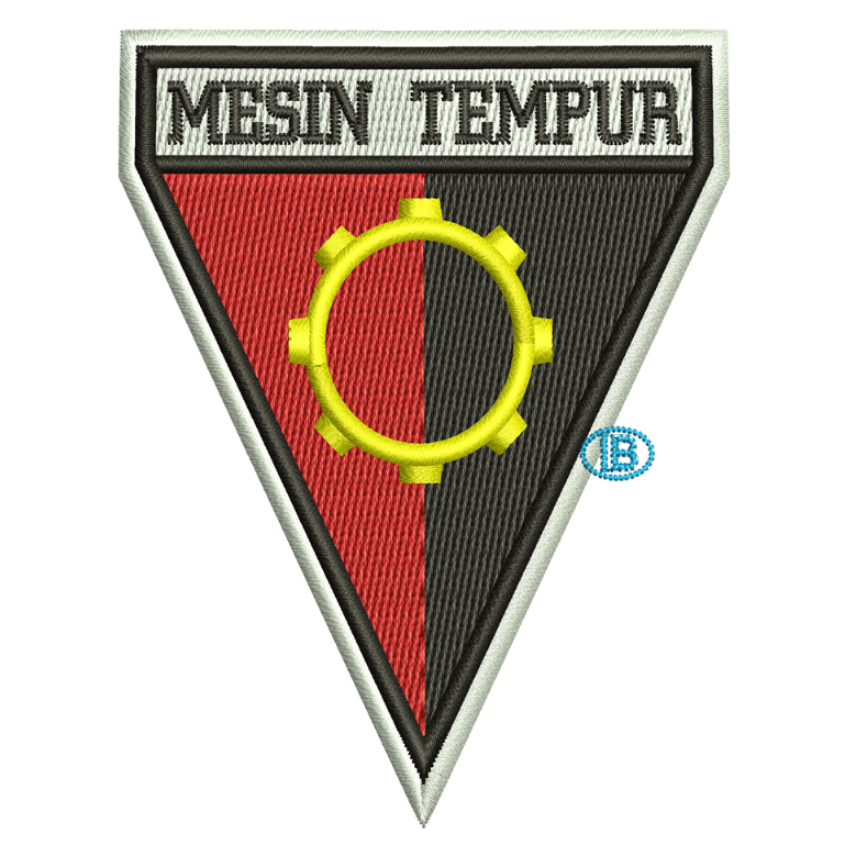 Emblem patch bordir gambar logo Mesin Tempur - CBI