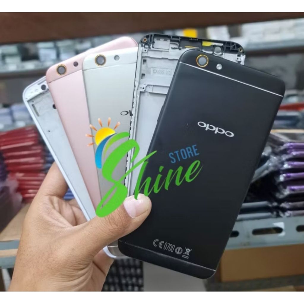 backcover kesing housing casing full set Oppo f1s / Oppo a59 frame + Backdoor