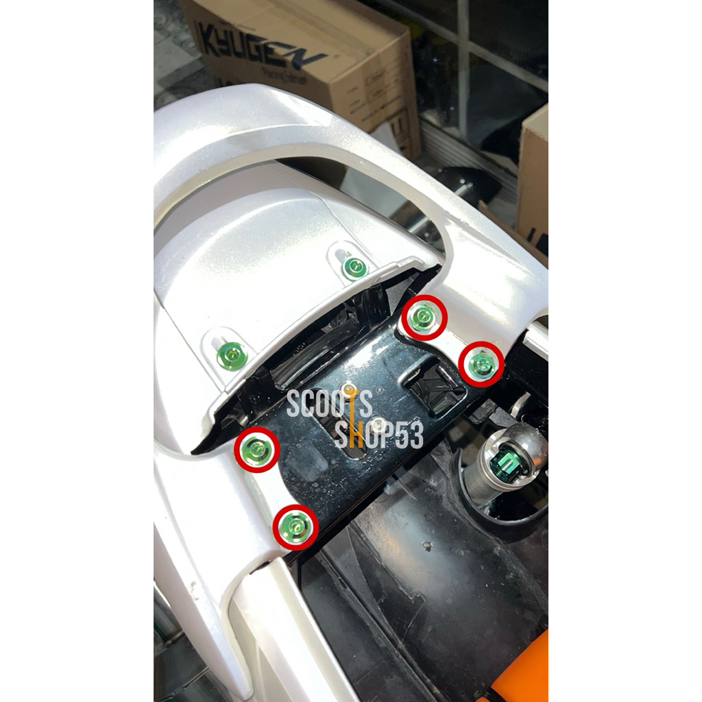 baut titanium gr5 set dudukan behel yamaha mio sporty smile