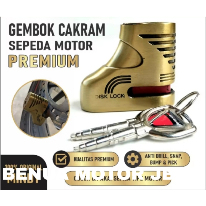 Gembok Cakram Motor Anti Maling, Terbaik untuk Lindungi Motor!