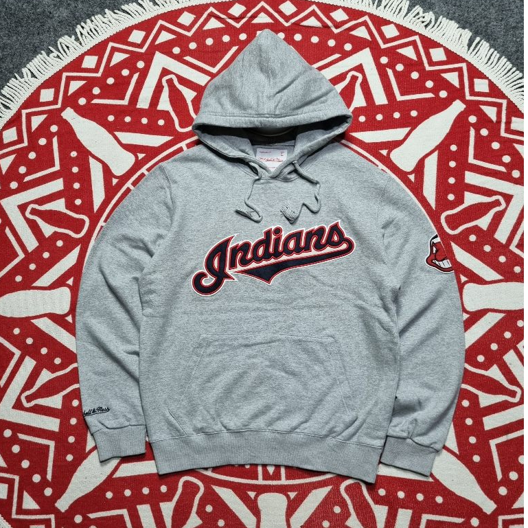 Hoodie MLB Indians by Mitchell And Ness