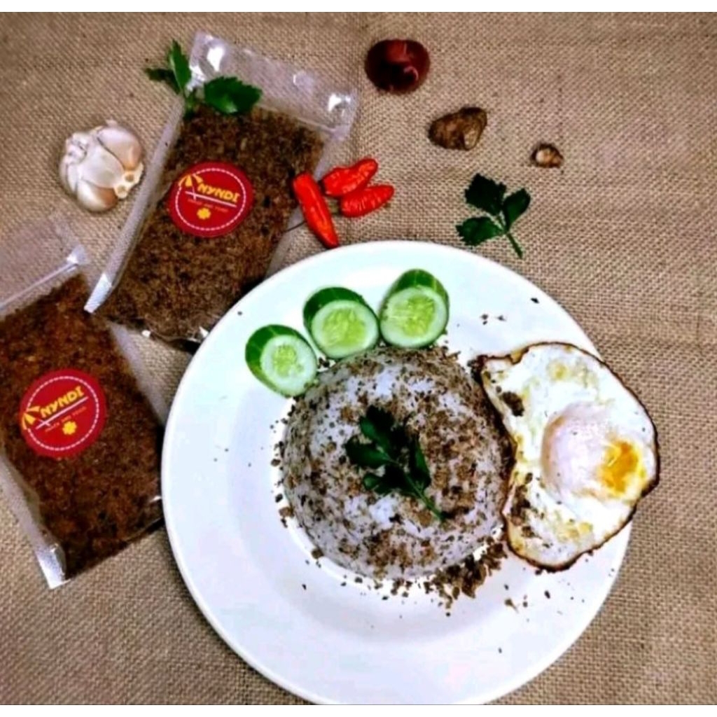 Sambal oncom /Tutug oncom kering pedas dari level 1 sampai 5