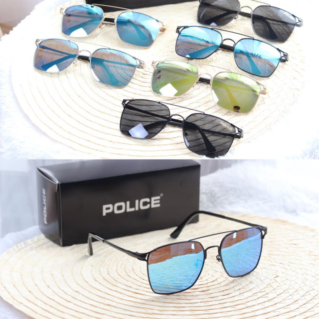 READY GRADE ORI KACAMATA HITAM POLICE 8319 LENSA POLARIZED PRIA WANITA