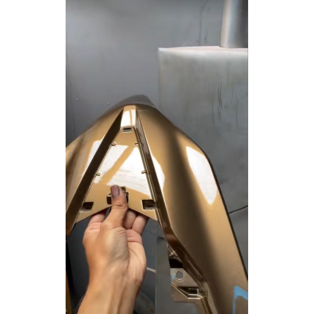 Cat motor warna titanium brown gen 2 jenis PU original