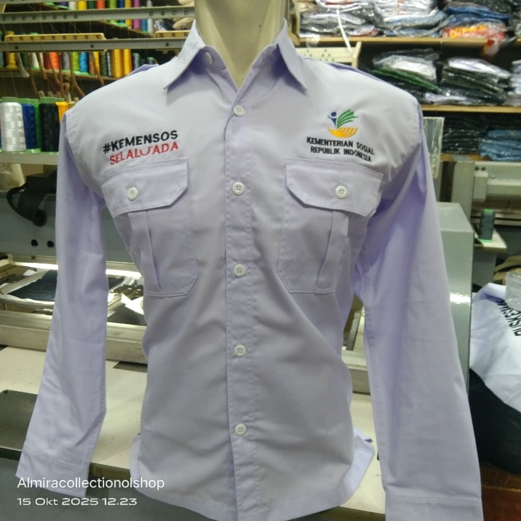 kemeja Kemensos RI terbaru seragam Kemensos RI terbaru baju Kemensos RI terbaru