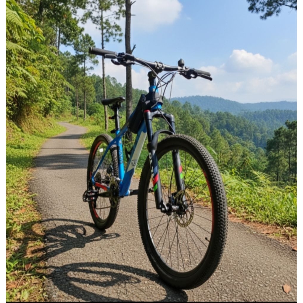 Sepeda mtb merk java suoh 3x9 speed size 27.5 bekas masih mulus mtb ringan dan nyaman ke gunung dan 