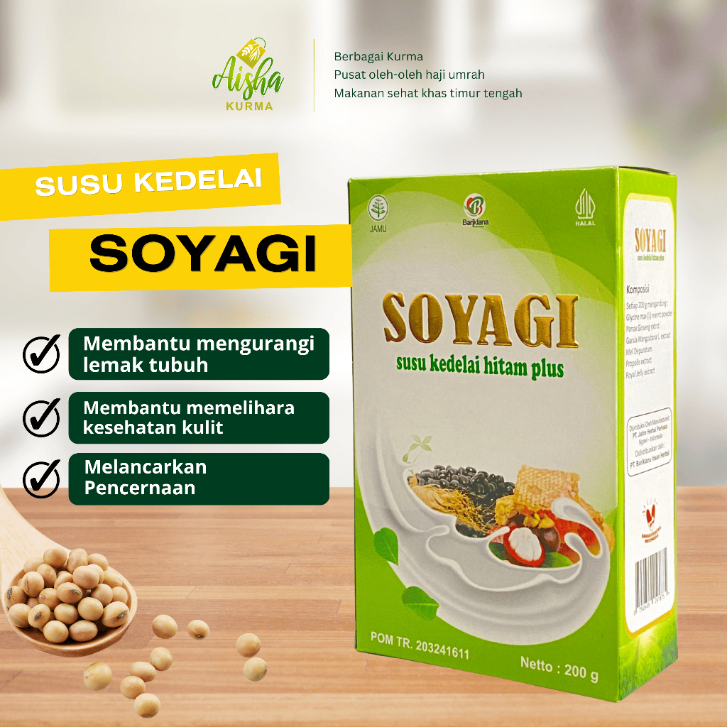 SOYAGI Susu Kedelai Hitam Herbal / Susu Diet / Susu kedelai hitam plus herbal